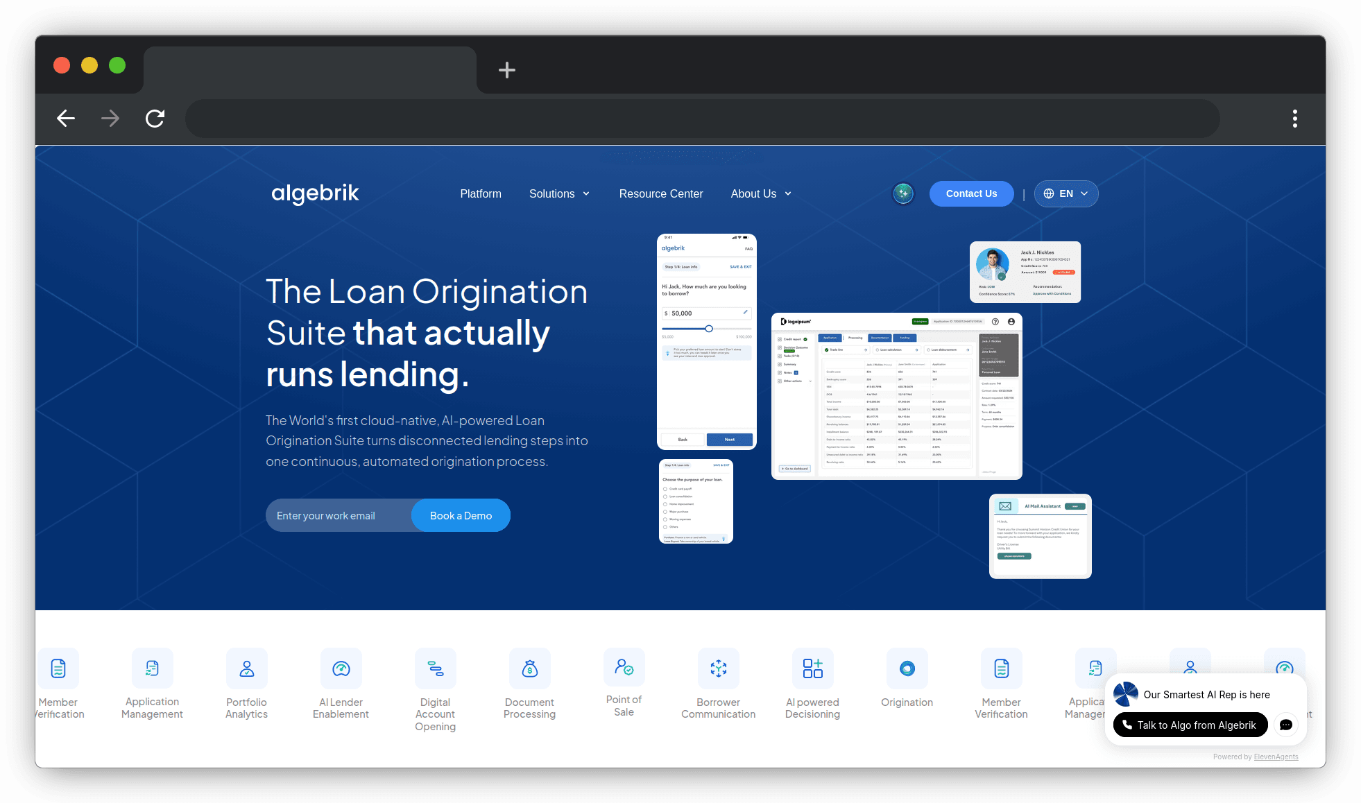 Algebrik AI — Lending Platform