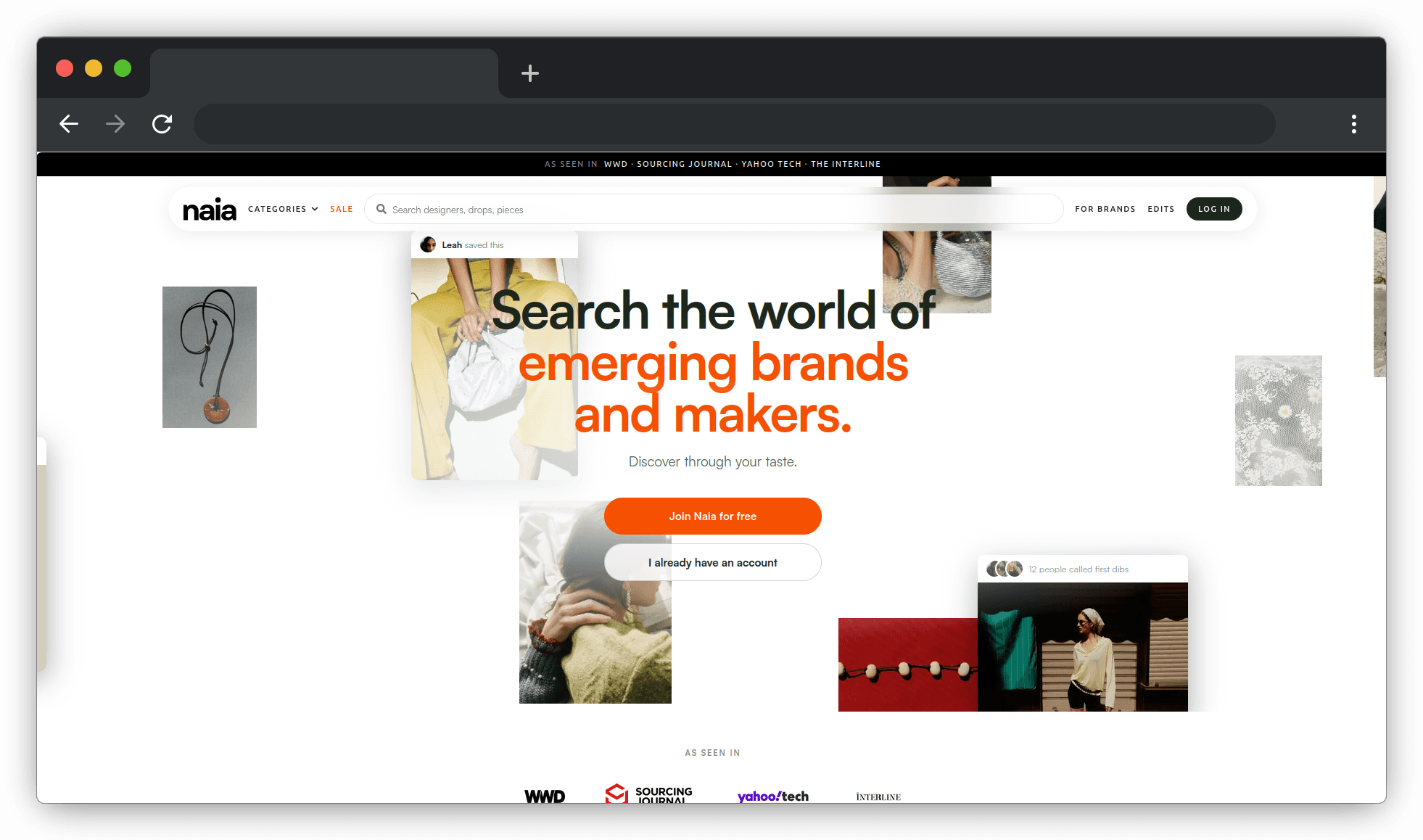 Naia — Discovery Marketplace