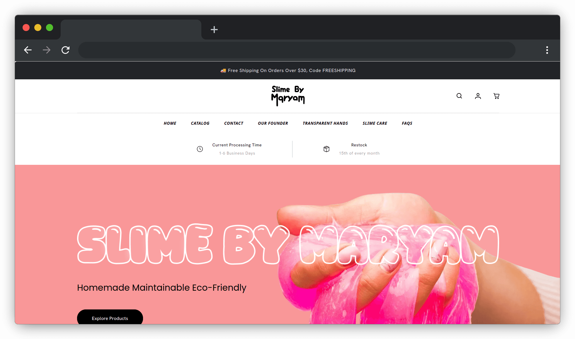 Slime by Maryam — D2C Shopify Store